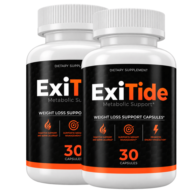 Two ExiTide supplement bottles